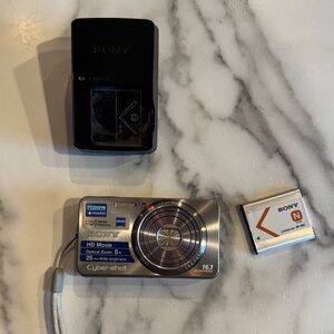 Sony Cyber-shot Gray Digital Camera with Accessories